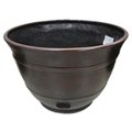 Liberty Gardens Liberty Garden Products 214047 12 x 18 in. Burnt Copper High Density Resin Hose Pot 214047
